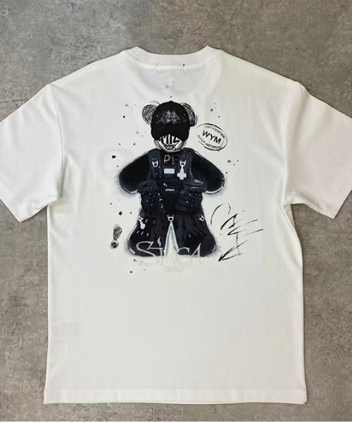 revertical(リバーティカル)の「バックグラフィック クマプリント 半袖Tシャツ(Tシャツ/カットソー・メンズ・ホワイト/ブラック/サックスブルー・MEDIUM/LARGE)」の20枚目の写真