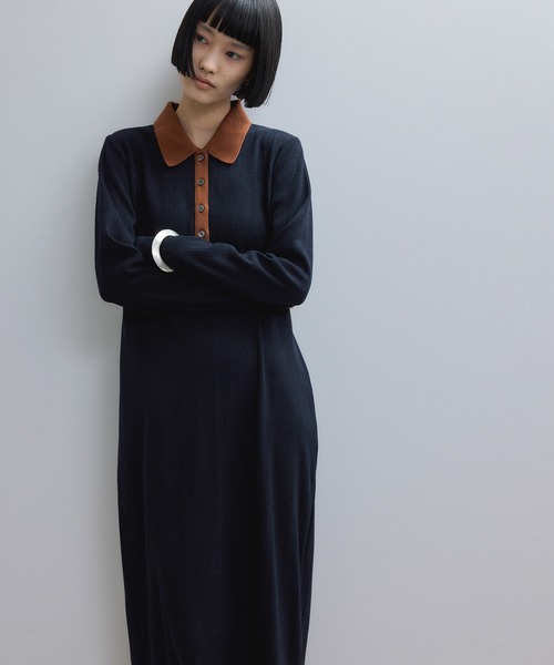 ADAM ET ROPE' ネイビー　ニットワンピース　限定 セール/ブランド古着】ニットワンピース（ワンピース）｜ADAM ET ROPE