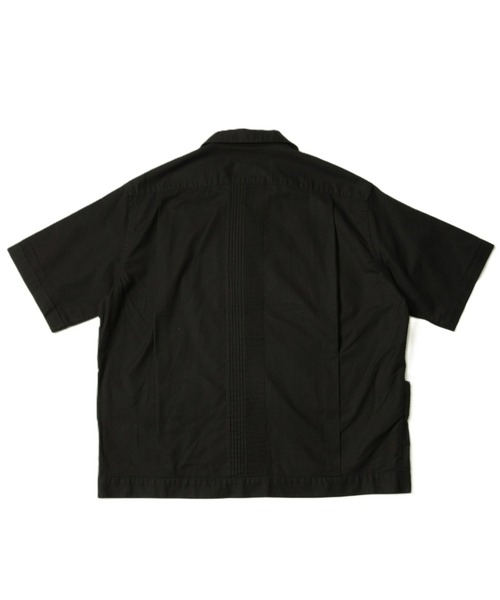 MAGIC NUMBER(マジック ナンバー)の「【MAGIC NUMBER】綿麻キャンバス ハーフスリーブ オープンカラー キューバシャツ(シャツ/ブラウス・メンズ・キナリ/ネイビー/ブラック・MEDIUM/LARGE)」の21枚目の写真