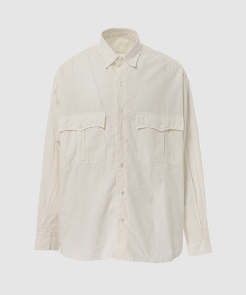 PORTER CLASSIC(ポータークラシック)の「ROLL UP TRAVELER'S SHIRT(シャツ/ブラウス・メンズ・ネイビー/オフホワイト/桜/ブラック/オリーブ・M/L)」の1枚目の写真