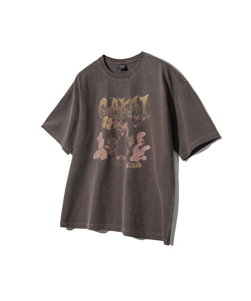 GAKKAI UNIONS(ガッカイユニオンズ)の「ヒドゥンキャッチピグメント半袖Tシャツブラウン(Tシャツ/カットソー・レディース・その他・MEDIUM/LARGE)」の9枚目の写真