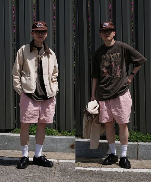 GAKKAI UNIONS(ガッカイユニオンズ)の「ヒドゥンキャッチピグメント半袖Tシャツブラウン(Tシャツ/カットソー・レディース・その他・MEDIUM/LARGE)」の5枚目の写真