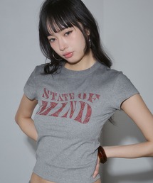 ENVYM（アンビー）の「スプレー加工 ロゴプリント Tシャツ（Tシャツ/カットソー）」
