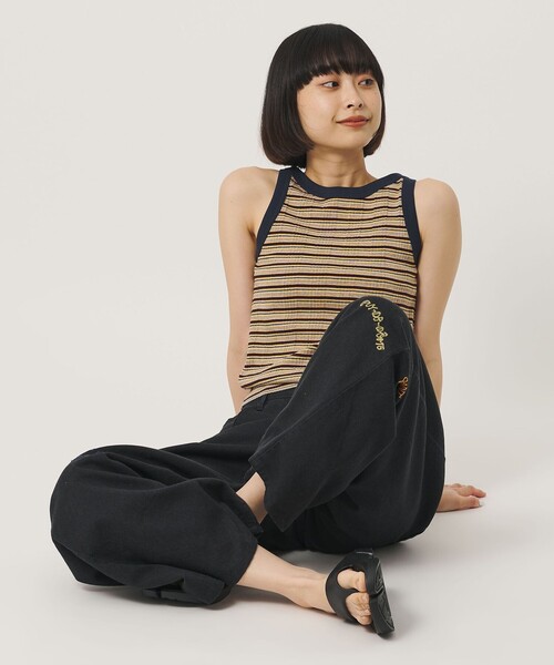BEAUTY&YOUTH UNITED ARROWS(ビューティーアンドユースユナイテッドアローズ)の「マルチボーダー タンクトップ(タンクトップ・レディース・ケリーグリーン/グレー系/ブラウン系/ライトブルー・FREE)」の5枚目の写真