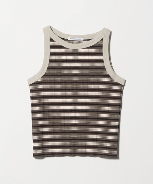 BEAUTY&YOUTH UNITED ARROWS(ビューティーアンドユースユナイテッドアローズ)の「マルチボーダー タンクトップ(タンクトップ・レディース・ケリーグリーン/グレー系/ブラウン系・FREE)」の11枚目の写真