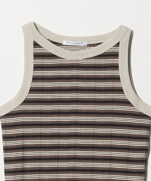 BEAUTY&YOUTH UNITED ARROWS(ビューティーアンドユースユナイテッドアローズ)の「マルチボーダー タンクトップ(タンクトップ・レディース・ケリーグリーン/グレー系/ブラウン系・FREE)」の10枚目の写真