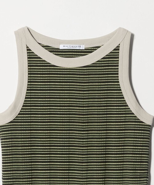 BEAUTY&YOUTH UNITED ARROWS(ビューティーアンドユースユナイテッドアローズ)の「マルチボーダー タンクトップ(タンクトップ・レディース・ケリーグリーン/グレー系/ブラウン系・FREE)」の7枚目の写真