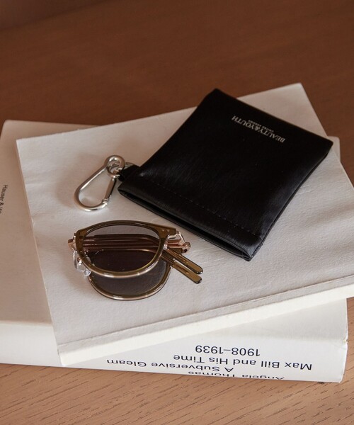 BEAUTY&YOUTH UNITED ARROWS（ビューティーアンドユースユナイテッドアローズ）の「コンビ ボストン フォールディング サングラス（サングラス・レディース・ブラウン系/オリーブ・FREE）」の22枚目の写真