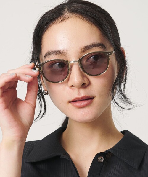 BEAUTY&YOUTH UNITED ARROWS（ビューティーアンドユースユナイテッドアローズ）の「コンビ ボストン フォールディング サングラス（サングラス・レディース・ブラウン系/オリーブ・FREE）」の19枚目の写真