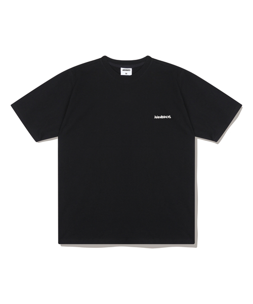 ANEWBROS（アニュブロス）の「アニュコンパクトロゴオーバーサイズ半袖Tシャツ4カラー [ANSE_2005]（Tシャツ/カットソー・レディース・ライトグレー/ブラック/ホワイト/ネイビー・SMALL/MEDIUM/LARGE/X-LARGE）」の2枚目の写真