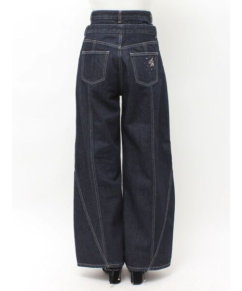 dazzlin(ダズリン)の「レイヤードワイドデニムパンツ(デニムパンツ・レディース・インディゴブルー・MEDIUM/SMALL)」の15枚目の写真