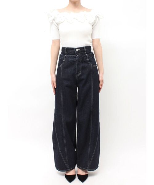 dazzlin(ダズリン)の「レイヤードワイドデニムパンツ(デニムパンツ・レディース・インディゴブルー・MEDIUM/SMALL)」の21枚目の写真