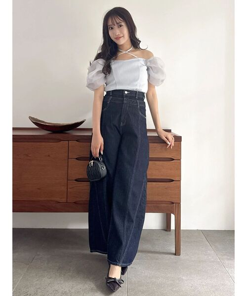 dazzlin(ダズリン)の「レイヤードワイドデニムパンツ(デニムパンツ・レディース・インディゴブルー/ブルー・MEDIUM/SMALL)」の22枚目の写真