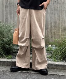 リネンライクパラシュートパンツ