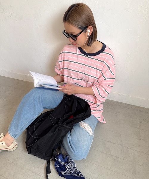 PICHI(ピイチ)の「Packable Backpack(バックパック/リュック・レディース・ブラック/ホワイト/グリーン・FREE)」の6枚目の写真