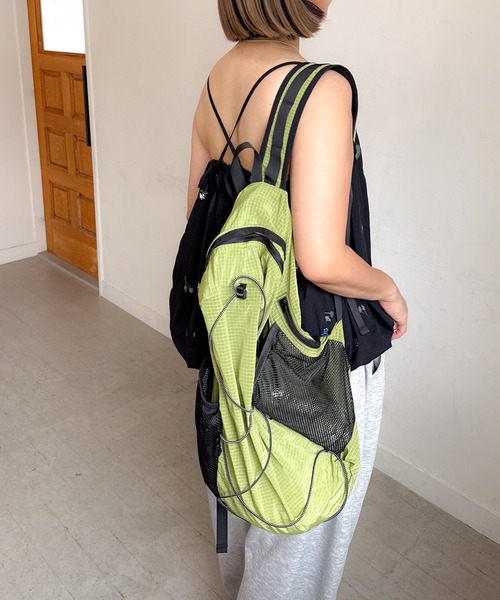 PICHI(ピイチ)の「Packable Backpack(バックパック/リュック・レディース・ブラック/ホワイト/グリーン・FREE)」の18枚目の写真
