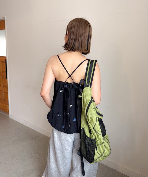 PICHI(ピイチ)の「Packable Backpack(バックパック/リュック・レディース・ブラック/ホワイト/グリーン・FREE)」の16枚目の写真