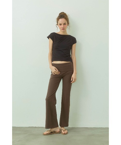 ALEXIA STAM（アリシアスタン）の「Asymmetrical Top /レイヤードトップス（Tシャツ/カットソー・レディース・グレー/ブラック/ホワイト・L/M/S）」の10枚目の写真