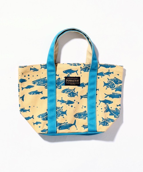 PENDLETON（ペンドルトン）の「PENDLETON ペンドルトン Salomn Falls CANVAS MINI TOTE サーモン フォールズ キャンバス ミニ トートバッグ（トートバッグ・レディース・ブラック/ブルー・FREE）」の4枚目の写真