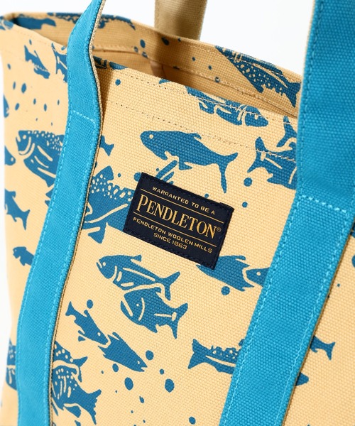 PENDLETON（ペンドルトン）の「PENDLETON ペンドルトン Salomn Falls CANVAS MINI TOTE サーモン フォールズ キャンバス ミニ トートバッグ（トートバッグ・レディース・ブラック/ブルー・FREE）」の8枚目の写真
