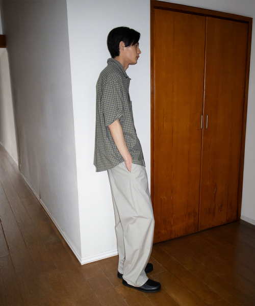 BLANKROOM(ブランクルーム)の「チェックハーフシャツ_COOL SAGE(シャツ/ブラウス・メンズ・その他・1/2/3/4)」の4枚目の写真