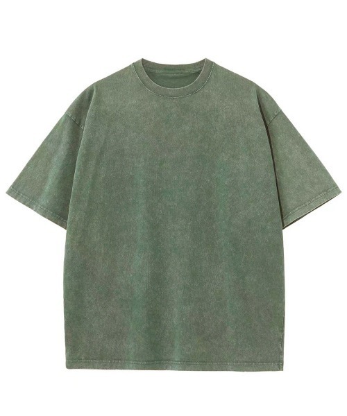 GARAGE MADE（ガレージメイド）の「レディースM～Lサイズ　ユニセックス　ピグメント無地　BIG　Tシャツ（Tシャツ/カットソー・レディース・パープル/ピンク/ブルー/ブラック/グリーン/アイボリー・S）」の4枚目の写真