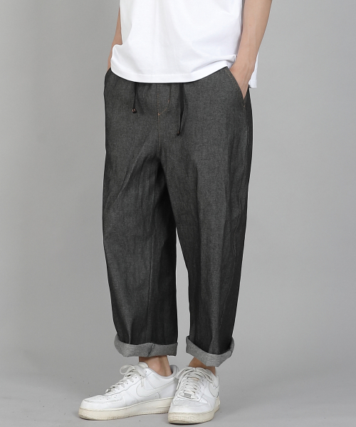 SAINTCREW(セントクルー)の「EXワイド9部バンディングパンツ EWP-383 デニムグレー/ブラック(デニムパンツ・メンズ・その他・LARGE/MEDIUM/X-LARGE/XX-LARGE)」の15枚目の写真