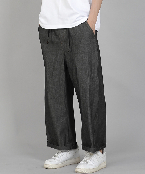 SAINTCREW(セントクルー)の「EXワイド9部バンディングパンツ EWP-383 デニムグレー/ブラック(デニムパンツ・メンズ・その他・LARGE/MEDIUM/X-LARGE/XX-LARGE)」の12枚目の写真