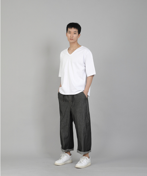 SAINTCREW(セントクルー)の「EXワイド9部バンディングパンツ EWP-383 デニムグレー/ブラック(デニムパンツ・メンズ・その他・LARGE/MEDIUM/X-LARGE/XX-LARGE)」の10枚目の写真