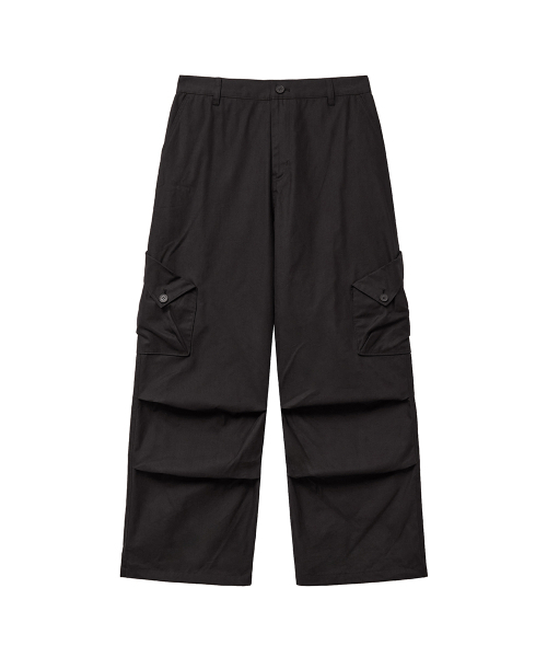 MISEKISEOUL MEN(ミセキソウルメンズ)の「Folded pocket cargo parachute pants BLACK(その他パンツ・メンズ・その他・1/2/3)」の2枚目の写真