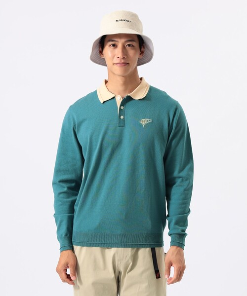 BEAMS GOLF（ビームスゴルフ）の「ORANGE LABEL / クレリック ライン ニットポロ（ポロシャツ・メンズ・ネイビー/サックスブルー/グレー・S/M/XL/L）」の7枚目の写真
