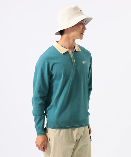 BEAMS GOLF（ビームスゴルフ）の「ORANGE LABEL / クレリック ライン ニットポロ（ポロシャツ・メンズ・ネイビー/サックスブルー/グレー・S/M/XL/L）」の8枚目の写真