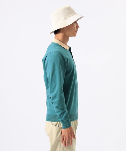 BEAMS GOLF（ビームスゴルフ）の「ORANGE LABEL / クレリック ライン ニットポロ（ポロシャツ・メンズ・ネイビー/サックスブルー/グレー・S/M/XL/L）」の11枚目の写真