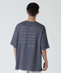 Calvin Klein (カルバンクライン)C16S April Graphic T-Shirt/エンブロイダリーロゴフォント グラフィックTシャツ