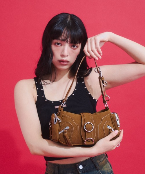 GAB GAB（ガブガブ）の「Vintage Suede Shoulder Bag/ヴィンテージスウェードショルダーバッグ（ショルダーバッグ・レディース・グレー/ブラウン・FREE）」の17枚目の写真