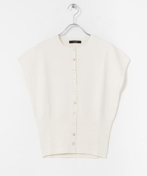 URBAN RESEARCH ROSSO WOMEN(アーバンリサーチ ロッソ)の「リネンコットンウエストシェイプデザインニット(ニット/セーター・レディース・イエロー系その他/ホワイト・FREE)」の18枚目の写真