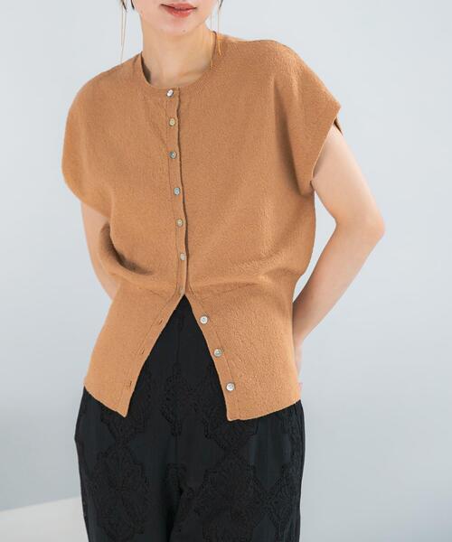 URBAN RESEARCH ROSSO WOMEN(アーバンリサーチ ロッソ)の「リネンコットンウエストシェイプデザインニット(ニット/セーター・レディース・イエロー系その他/ホワイト・FREE)」の10枚目の写真