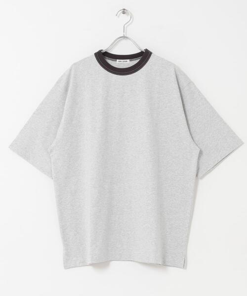 FORK&SPOON（フォークアンドスプーン）の「FORK&SPOON　リンガーショートスリーブTシャツ（Tシャツ/カットソー・メンズ・グレー系その他/ブラウン系その他/ネイビー・5/4）」の2枚目の写真
