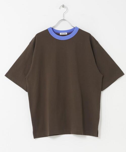 FORK&SPOON（フォークアンドスプーン）の「FORK&SPOON　リンガーショートスリーブTシャツ（Tシャツ/カットソー・メンズ・グレー系その他/ブラウン系その他/ネイビー・5/4）」の3枚目の写真