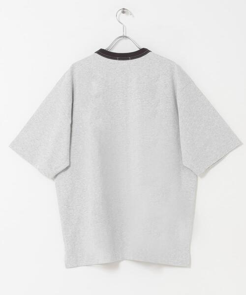 FORK&SPOON(フォークアンドスプーン)の「FORK&SPOON リンガーショートスリーブTシャツ(Tシャツ/カットソー・メンズ・グレー系その他/ブラウン系その他/ネイビー・5/4)」の18枚目の写真