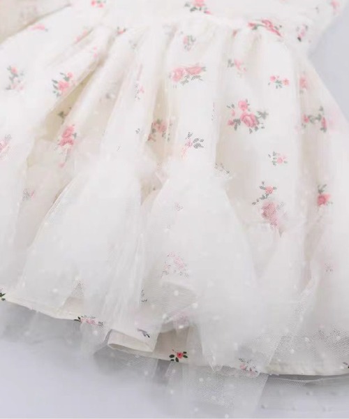 LA POMME petit(ラポミ・プチ)の「Strapless Boned Waist Tulle Dress(ワンピース・レディース・ホワイト/ブルー・FREE)」の5枚目の写真