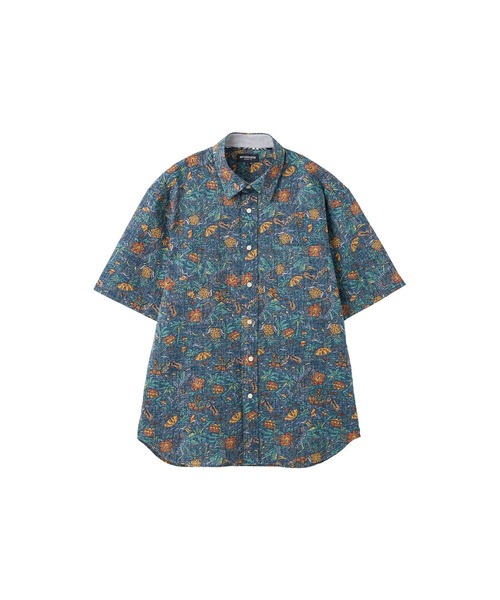 McGREGOR（マックレガー）の「リップルアロハシャツ（シャツ/ブラウス・メンズ・ネイビー/ナチュラル・L/M）」の4枚目の写真