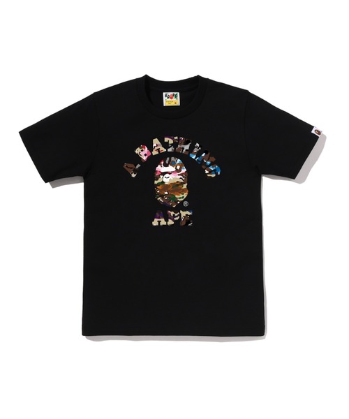 A BATHING APE(アベイシングエイプ)の「HYBRID CAMO COLLEGE TEE(Tシャツ/カットソー・レディース・ホワイト/ブラック・X-SMALL/SMALL/MEDIUM)」の2枚目の写真