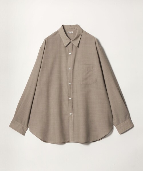 Steven Alan＞ サイロ ウール レギュラーカラー シャツ LOOSE（シャツ