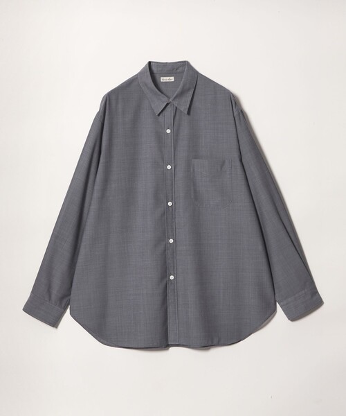 Steven Alan＞ サイロ ウール レギュラーカラー シャツ LOOSE（シャツ