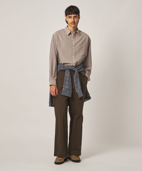 Steven Alan（スティーブンアラン）の「＜Steven Alan＞ サイロ ウール レギュラーカラー シャツ LOOSE（シャツ/ブラウス・メンズ・ネイビー/ベージュ・XL/L/M/S）」の12枚目の写真