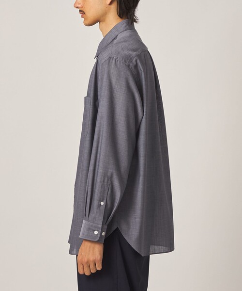 Steven Alan（スティーブンアラン）の「＜Steven Alan＞ サイロ ウール レギュラーカラー シャツ LOOSE（シャツ/ブラウス・メンズ・ネイビー/ベージュ・XL/L/M/S）」の17枚目の写真