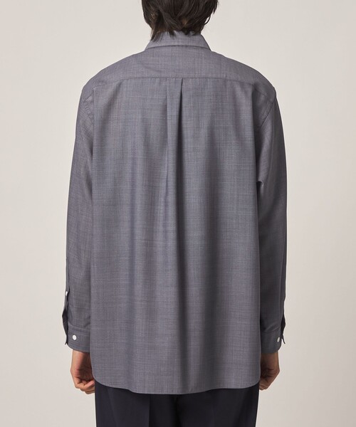 Steven Alan（スティーブンアラン）の「＜Steven Alan＞ サイロ ウール レギュラーカラー シャツ LOOSE（シャツ/ブラウス・メンズ・ネイビー/ベージュ・XL/L/M/S）」の18枚目の写真