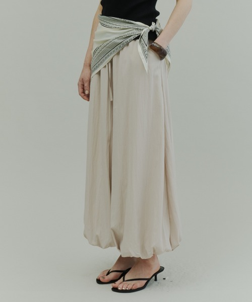 Plumel（プルメル）の「Elastic Waist Balloon Pants / エラスティックバルーンパンツ（その他パンツ・レディース・ブラック/ベージュ/アイボリー・MEDIUM）」の13枚目の写真