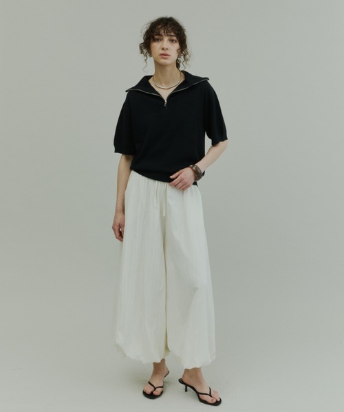 Plumel（プルメル）の「Elastic Waist Balloon Pants / エラスティックバルーンパンツ（その他パンツ・レディース・ブラック/ベージュ/アイボリー・MEDIUM）」の19枚目の写真